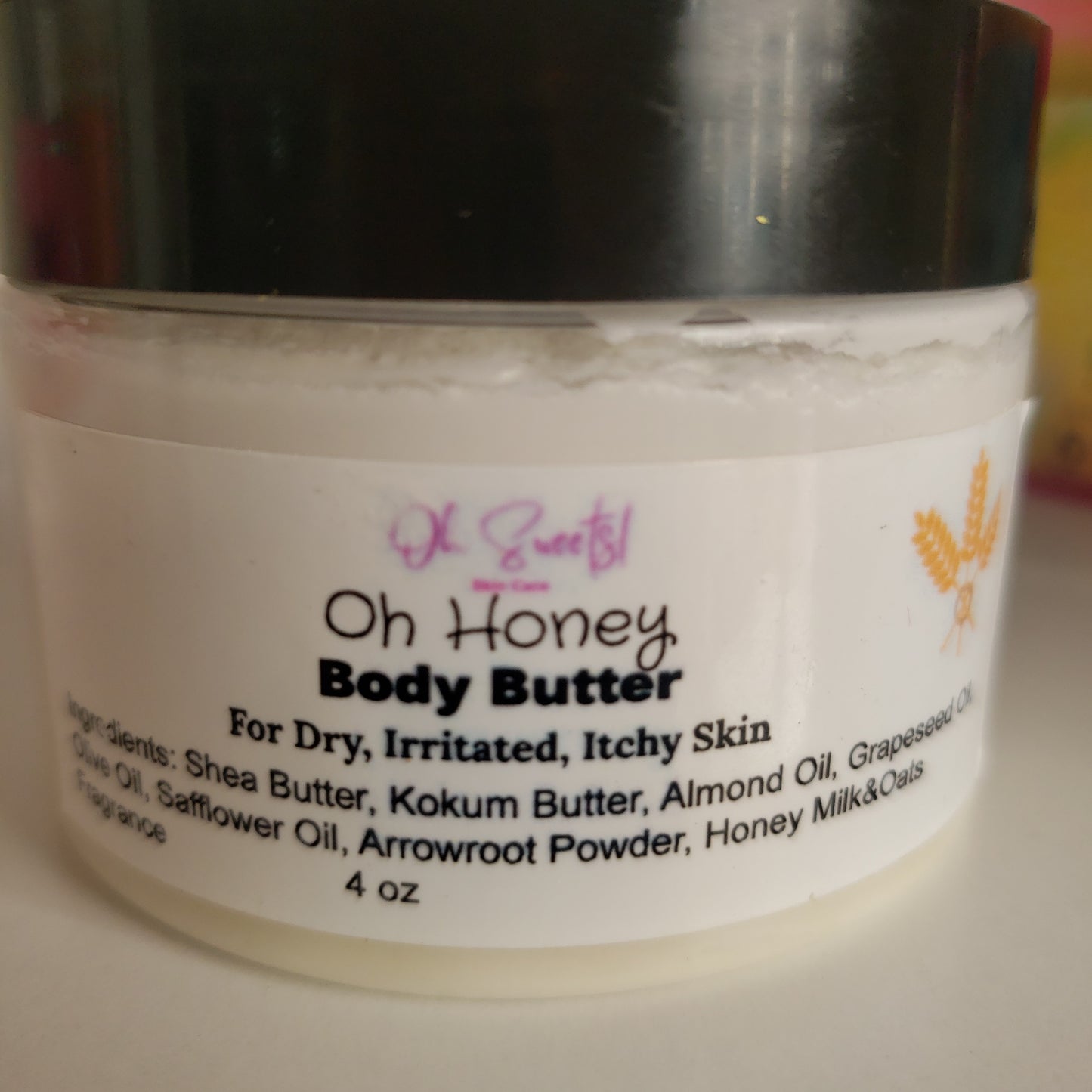 Oh Honey Whipped Shea Butter (Marshmallow, Vanilla, Milk & Honey Scented)