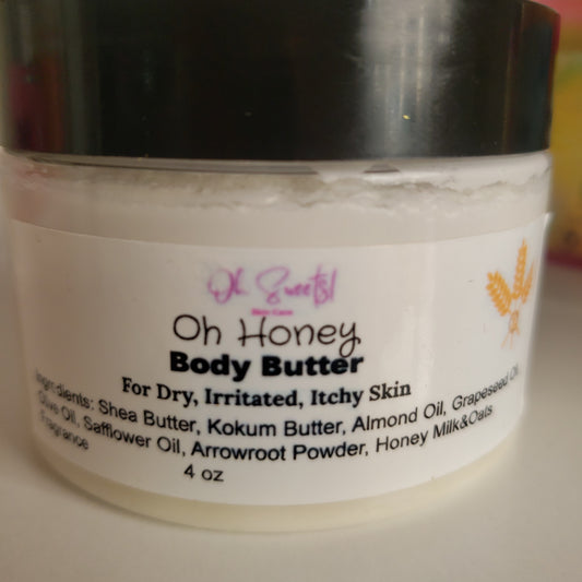 Oh Honey Whipped Shea Butter (Marshmallow, Vanilla, Milk & Honey Scented)