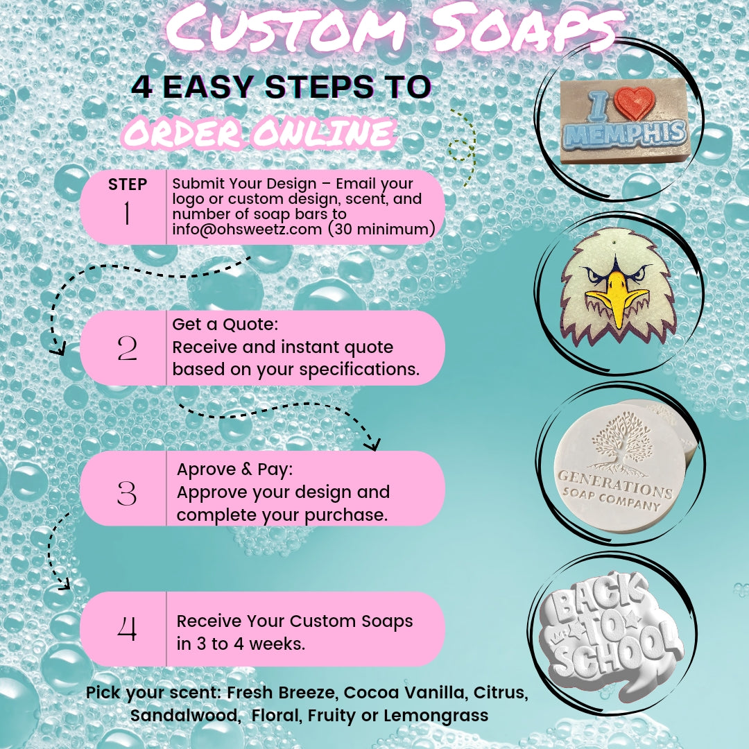 Custom Soap Bars 30 Count