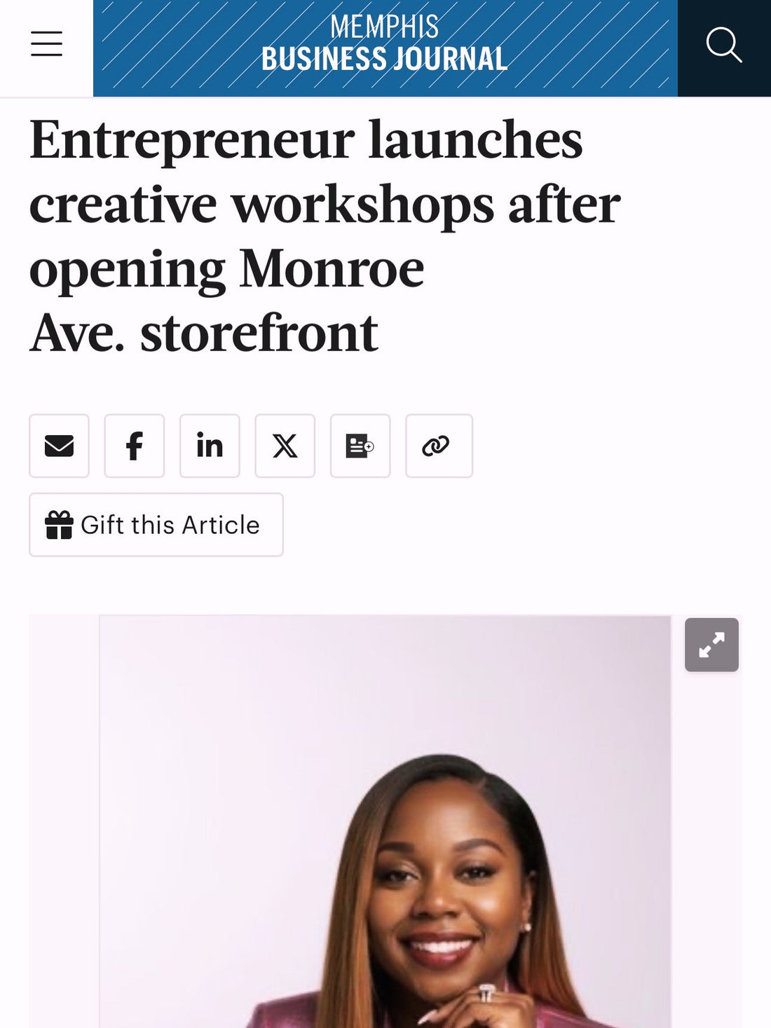 Interview with Memphis Business Journal