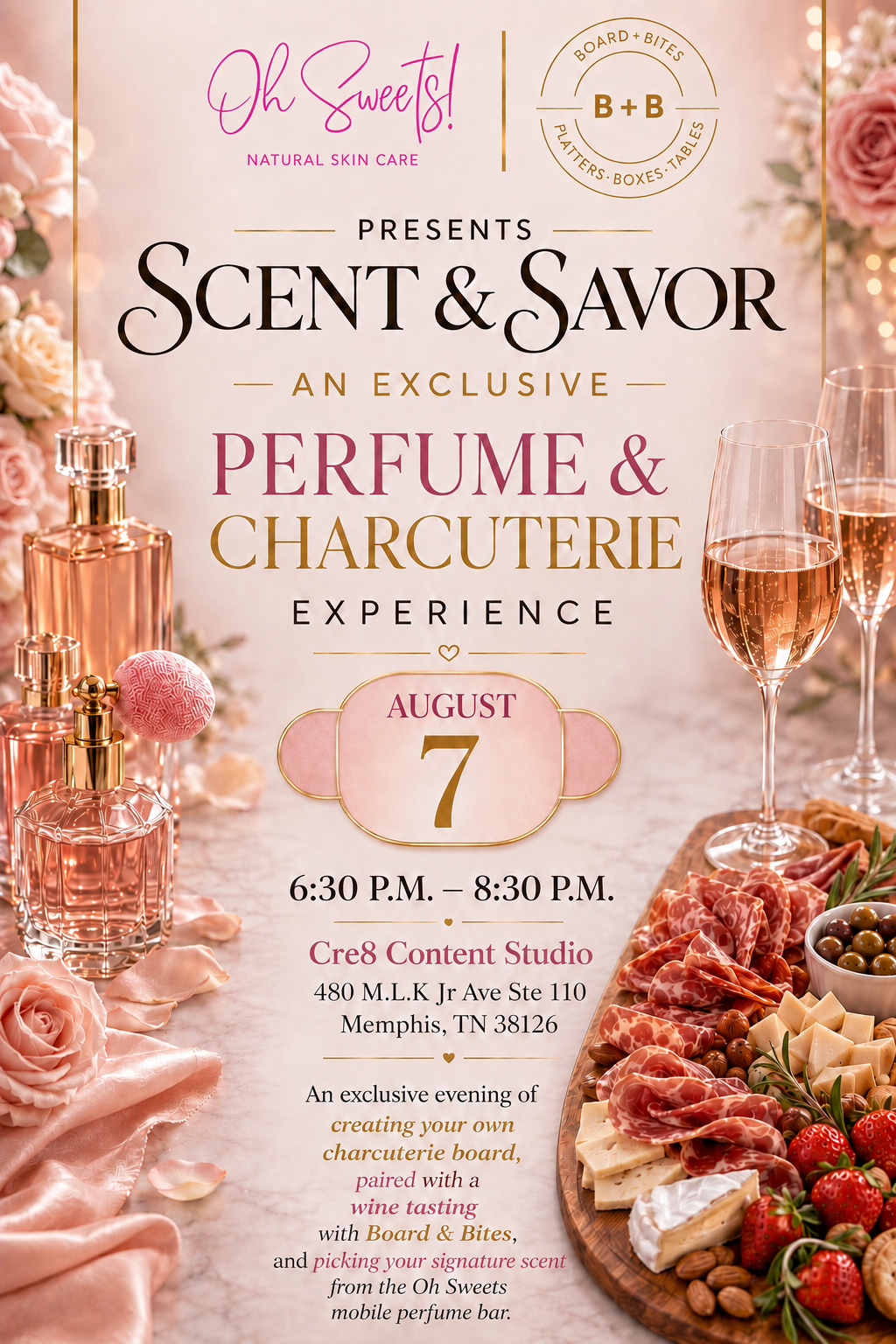 Scent & Savor Perfume & Charcuterie Experience Summer Edition