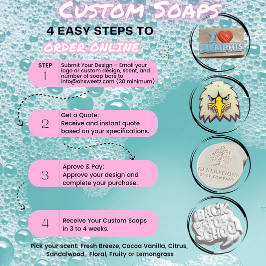 Custom Soap Bars 30 Count