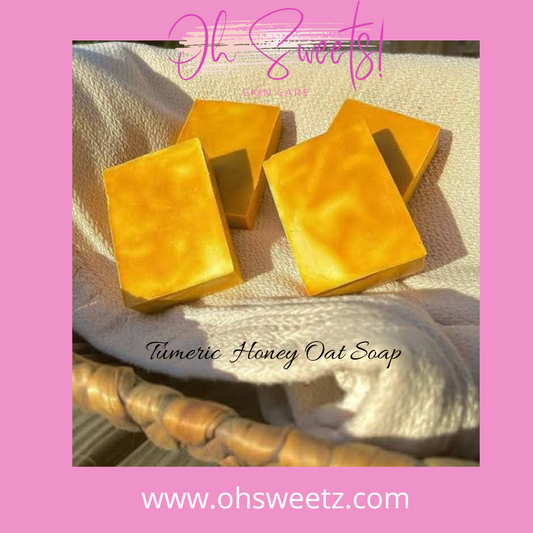 Natural Handmade Homemade turmeric soap for acne and dark spots 