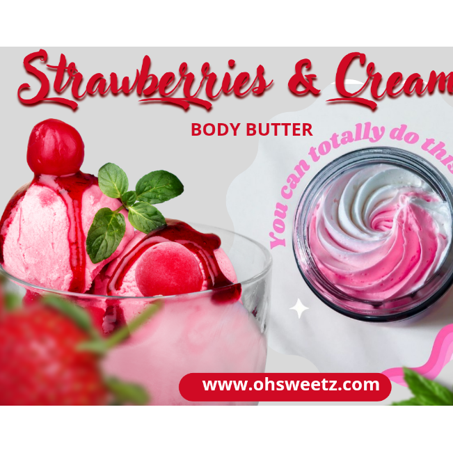 Strawberries & Cream Body Butter (Inspired by Kayali boujee marshmallow)
